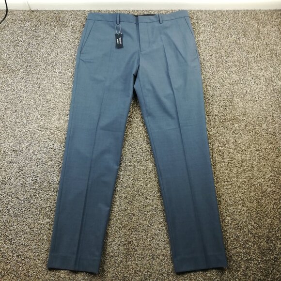 NWT 2023 J Crew Pants Four Season Wool Thompson Tapered Blue Mens 33x32 $168